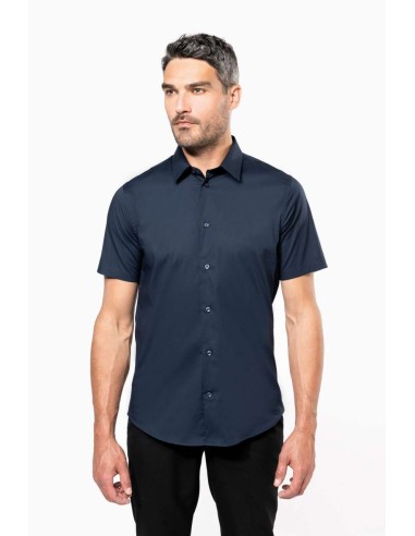 K-KA531-SHORT-SLEEVED COTTON/ELASTANE SHIRT